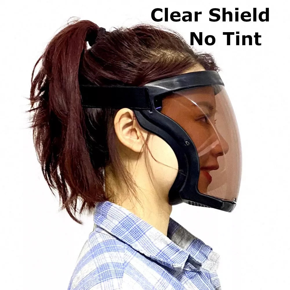 Anti-Fog Full Face Mask Paint Dust Eye Safe Protective Transparent Shield+Filter