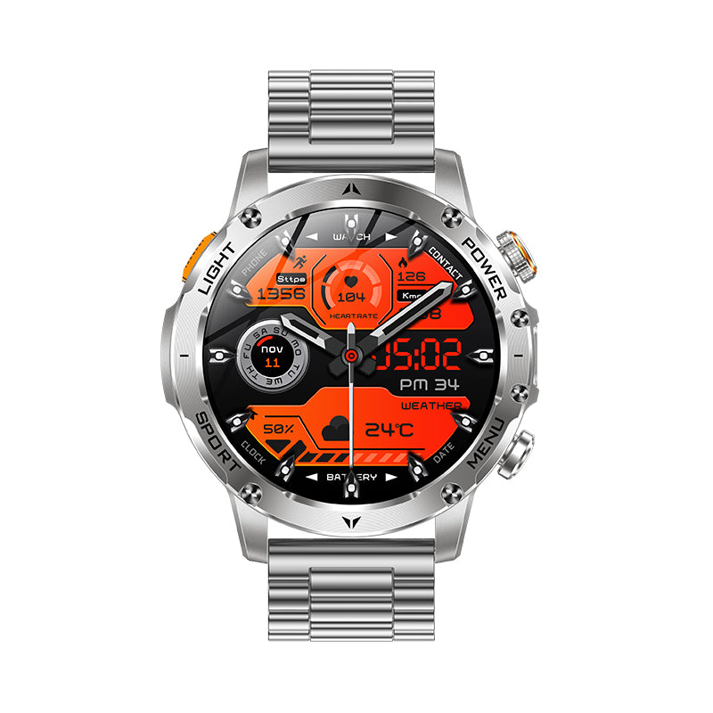 AK 87 Smartwatch 1.75” Fitness Heart Rate Step Sleep Waterproof for Android & iPhone
