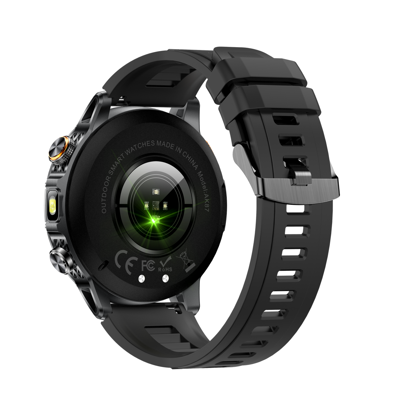 AK 87 Smartwatch 1.75” Fitness Heart Rate Step Sleep Waterproof for Android & iPhone