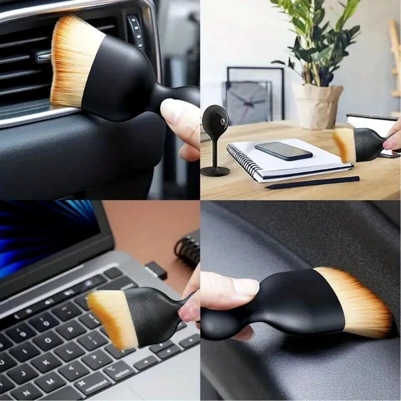 Auto-Car Interior Detail Dust Brush SOFT Bristles Dashboard Screen-Vent Cleaning