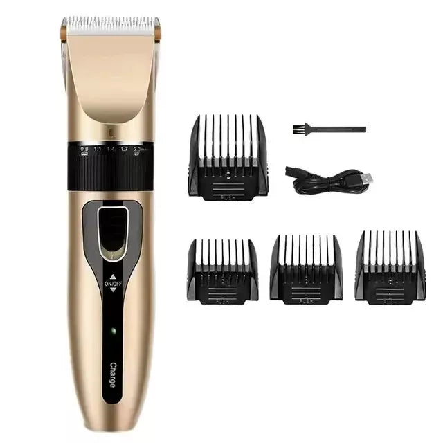 Dog Cat Pet Electric Hair Clipper Trimmer Grooming Kit Rechargeable Cordless