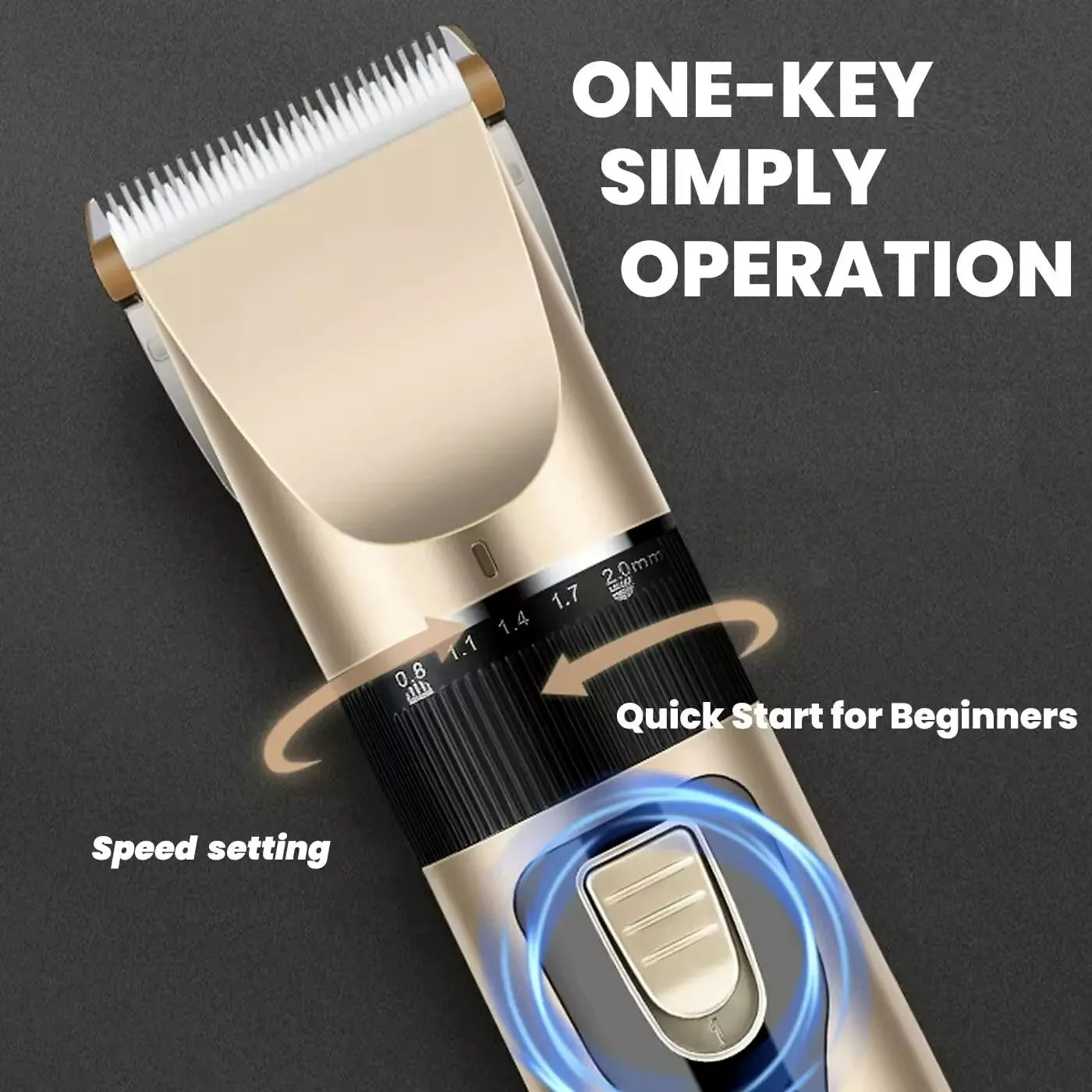 Dog Cat Pet Electric Hair Clipper Trimmer Grooming Kit Rechargeable Cordless