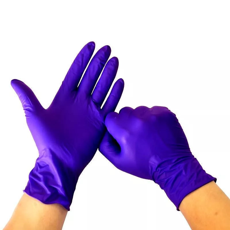 100 Blue/Indigo Nitrile Exam Gloves 4mil Latex-Free Powder-Free Medical