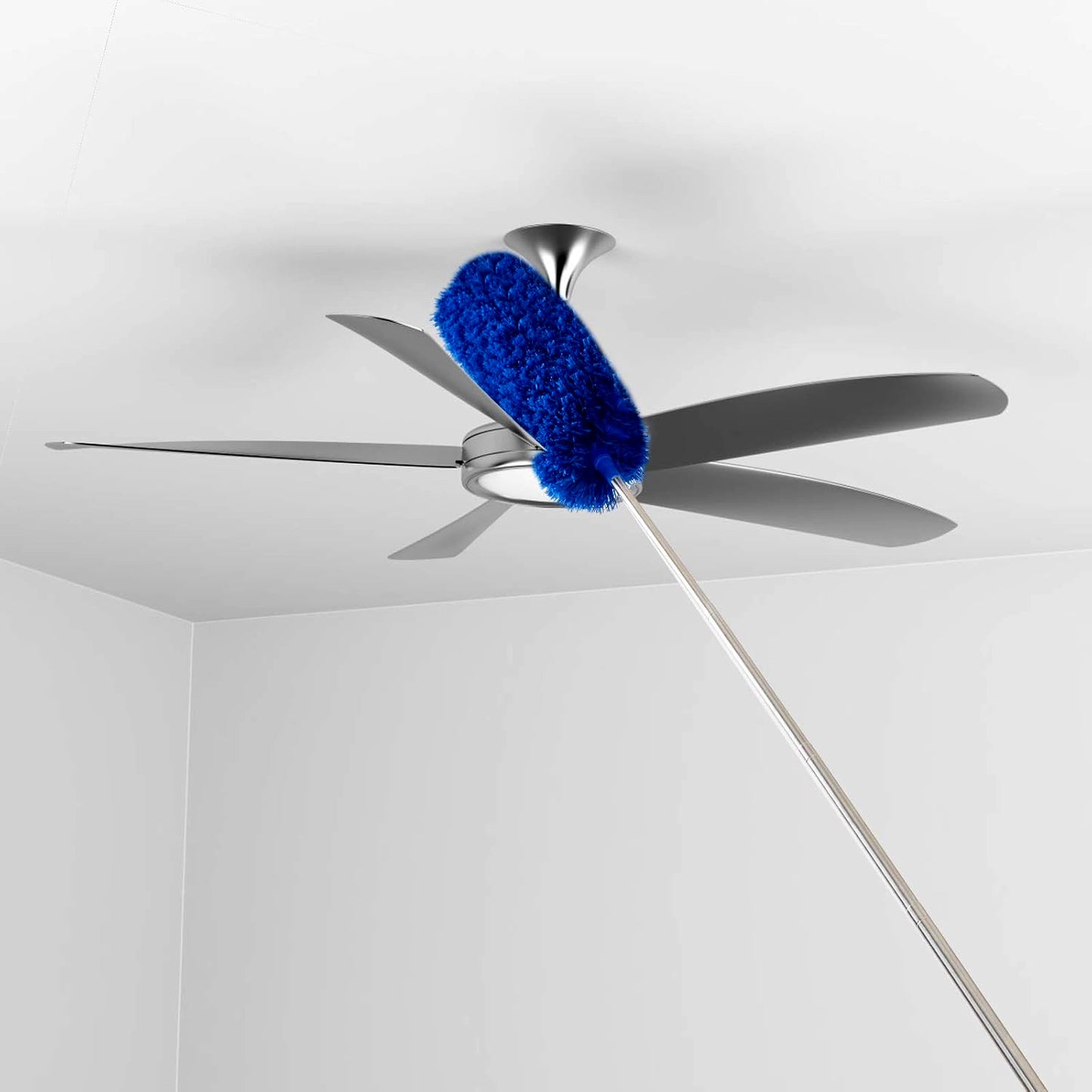 Microfiber Ceiling Fan Duster – Cobweb Cleaner Brush Kit with Telescopic Extension Pole