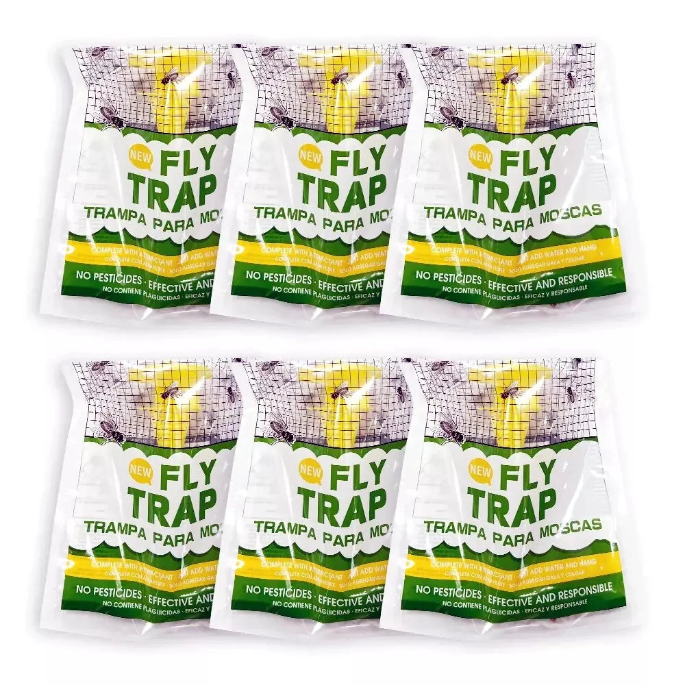 Outdoor Fly Traps Disposable Non Toxic Hanging Large Bag Catcher Killer