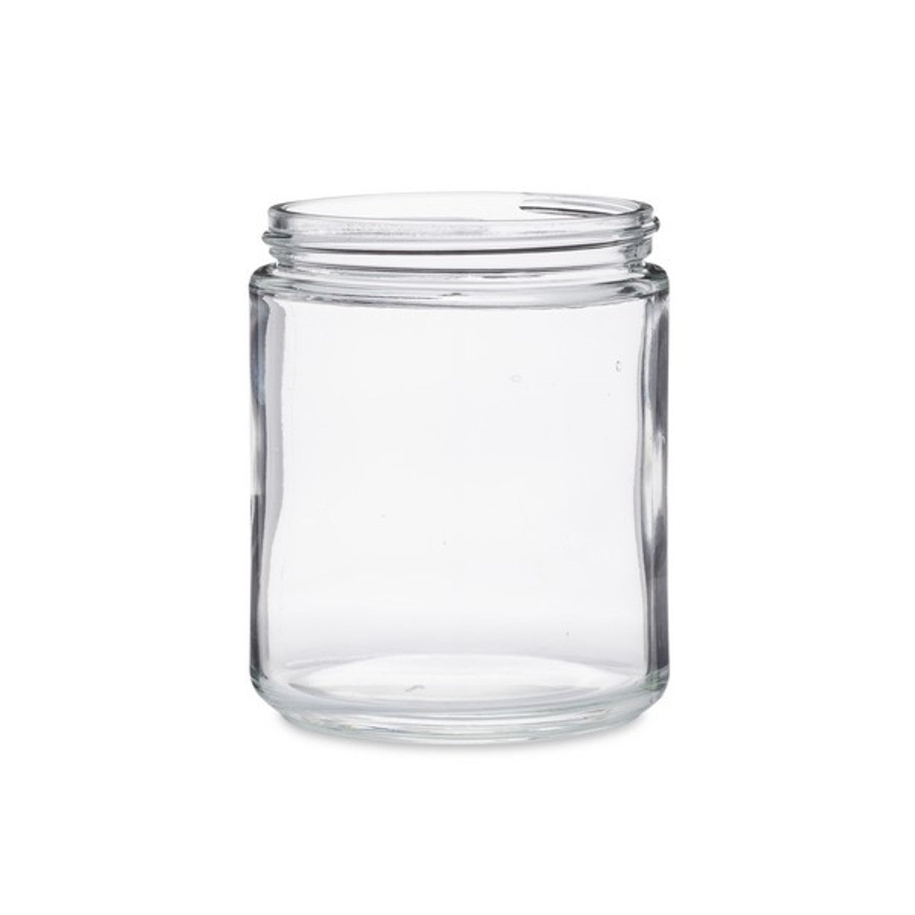 4 oz Clear Thick Glass Straight Sided Stash Jars (Black PP Cap) 2-4 PACKS