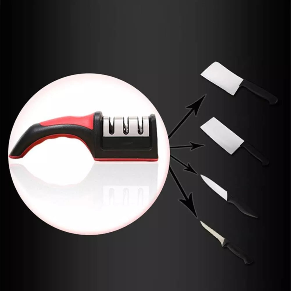 3 Stage Professional Kitchen Knife Blade Sharpener Tool Tungsten Diamond Ceramic
