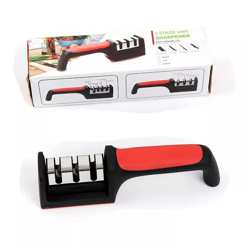 3 Stage Professional Kitchen Knife Blade Sharpener Tool Tungsten Diamond Ceramic