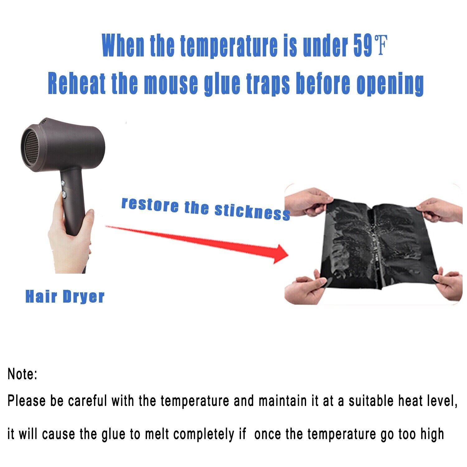 Large 47" *INDOOR* Glue Traps Non-Toxic Super Sticky for Mouse Mice Rats