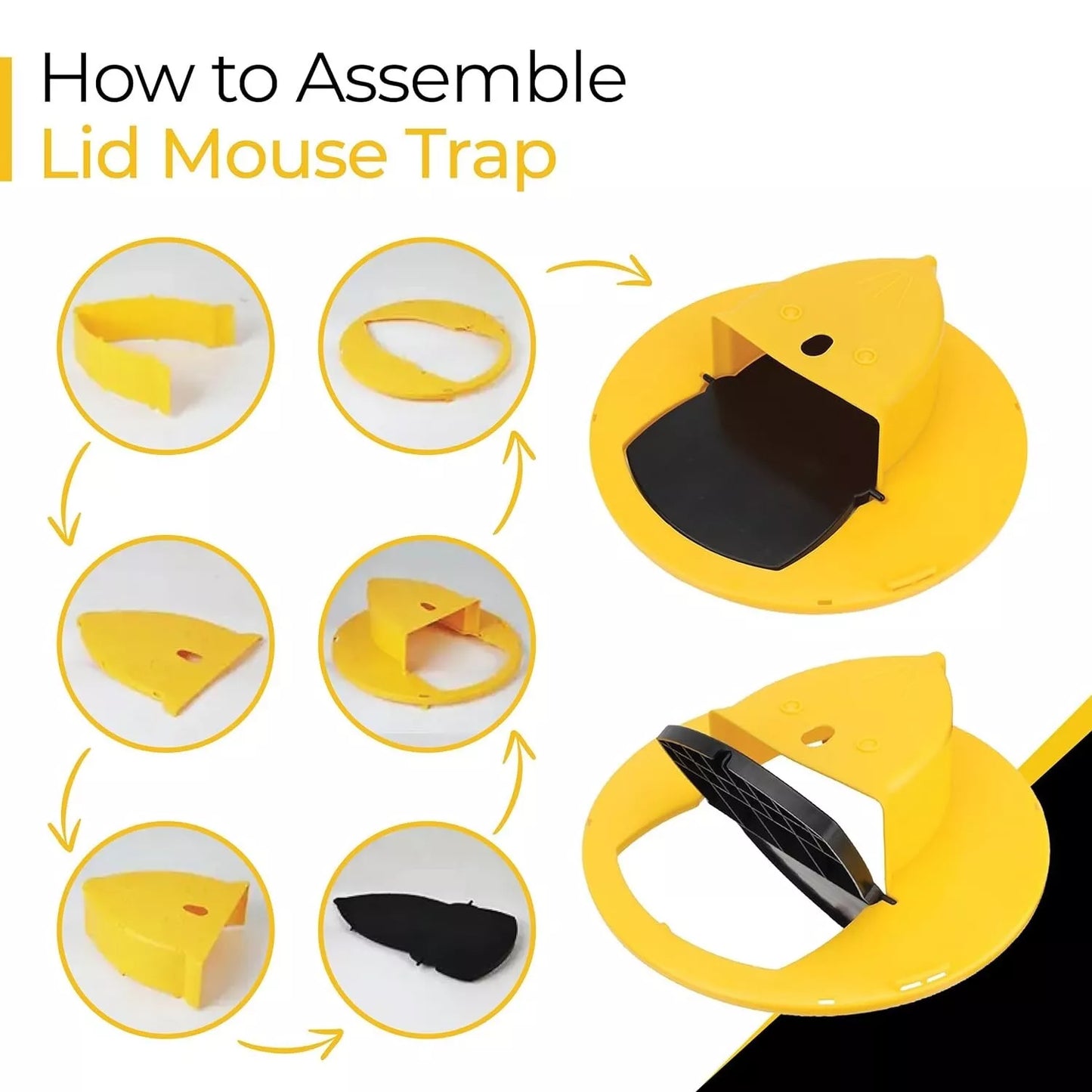 5 Gallon "Flip & Slide" Bucket Trap – Humane Mouse, Rat, Rodent Live Multi-Catch