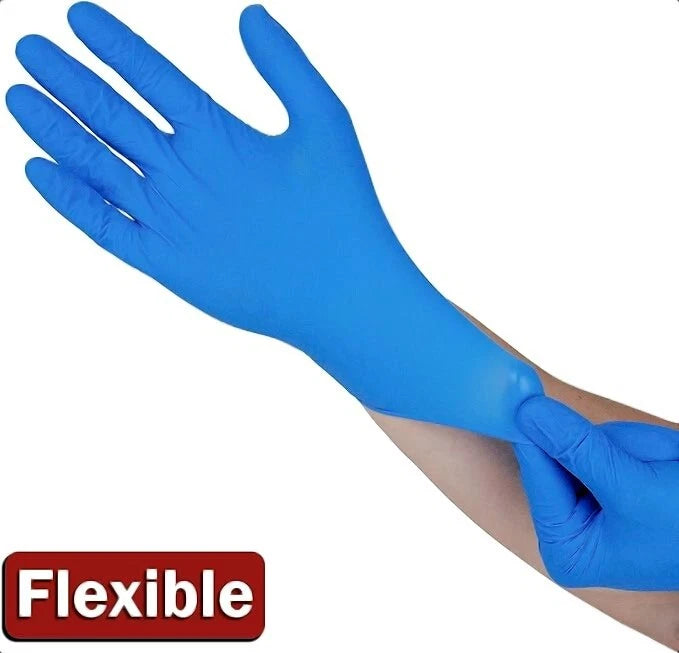 100 Blue/Indigo Nitrile Exam Gloves 4mil Latex-Free Powder-Free Medical