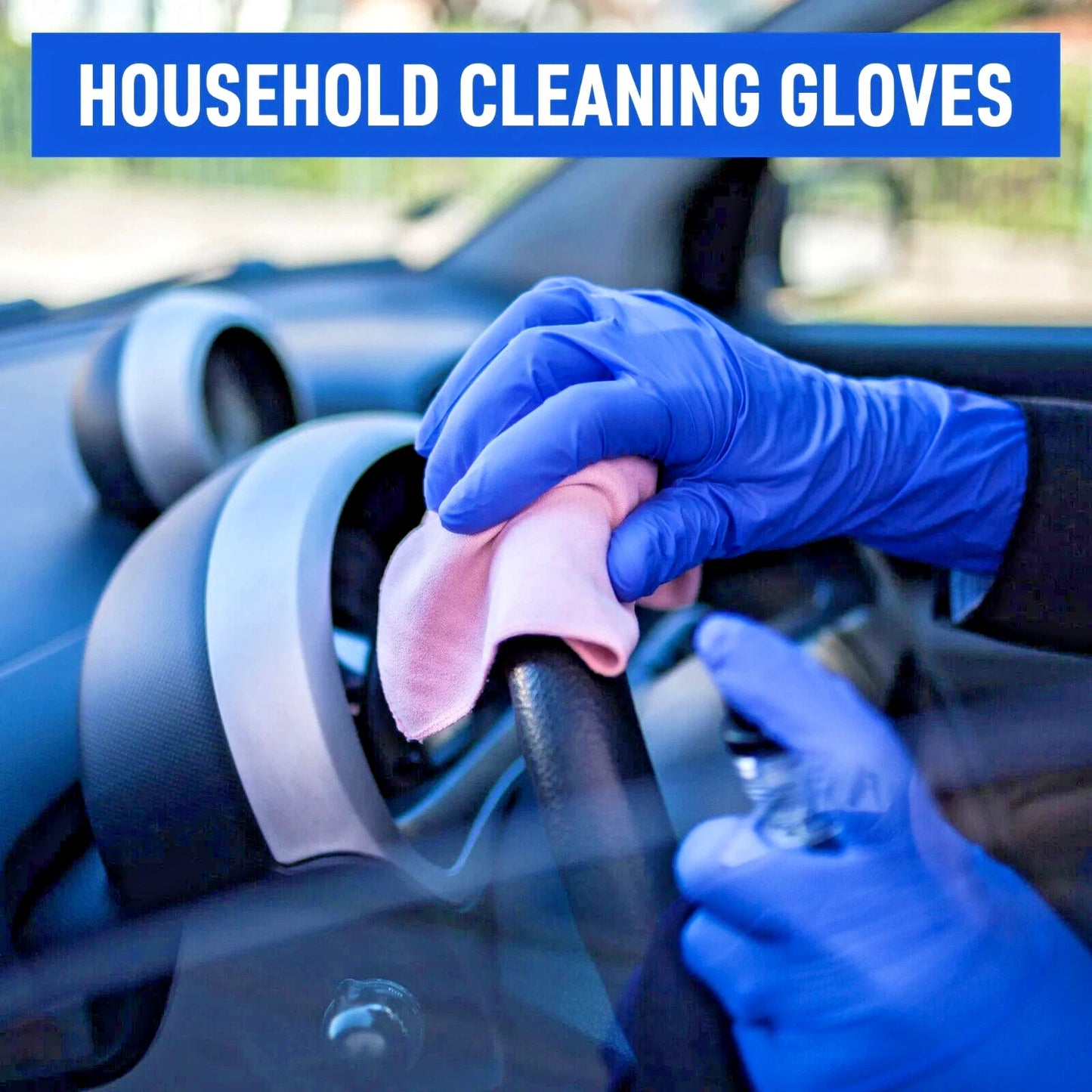 100 Blue/Indigo Nitrile Exam Gloves 4mil Latex-Free Powder-Free Medical