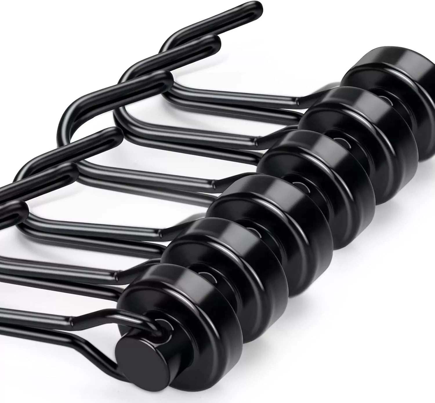 ALLNAT Neodymium Earth Magnets – Strong Rotating Swivel Swing Kitchen Hook Black