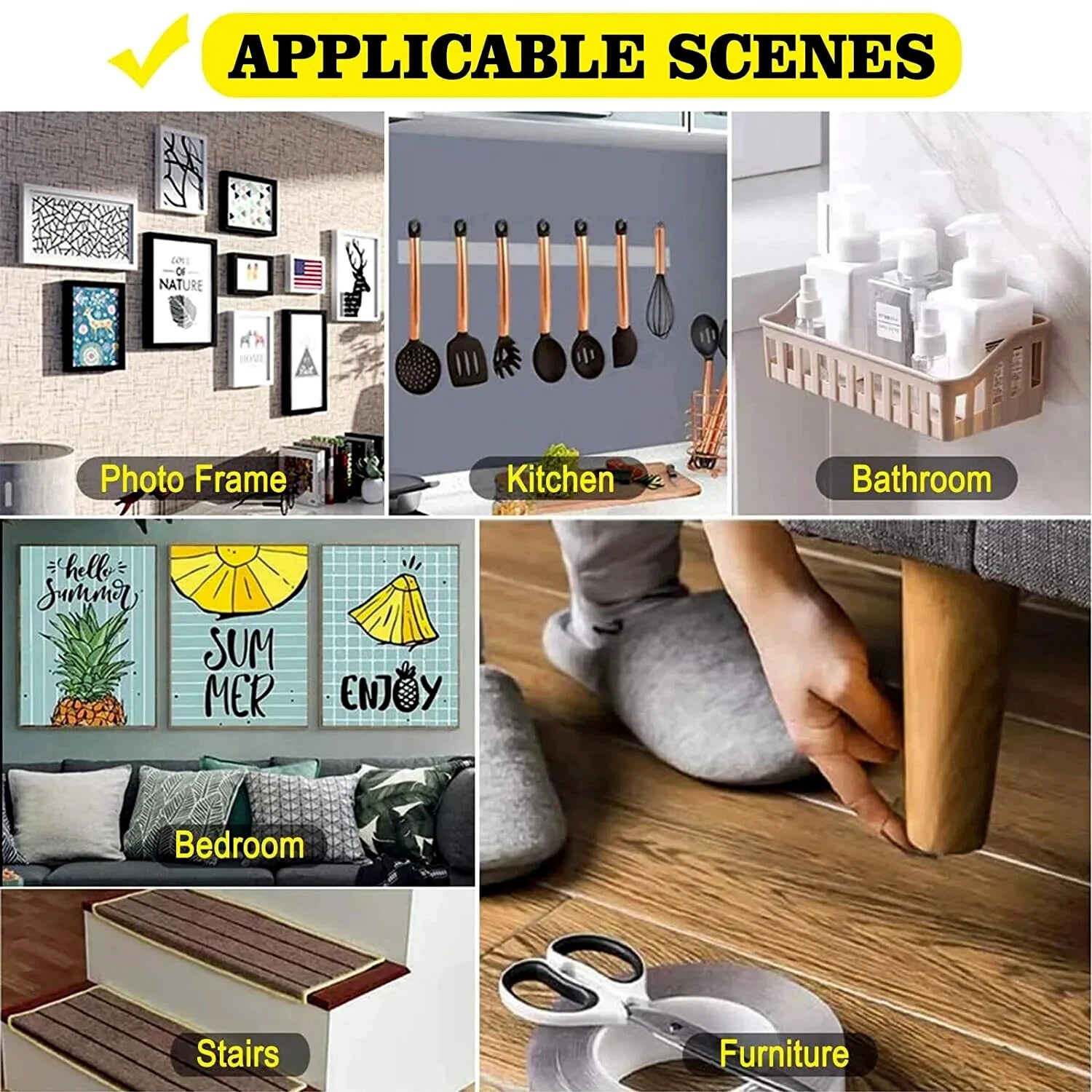 ALIEN NANO TAPE – Double Sided Removable Mounting Adhesive, Traceless, No Screws