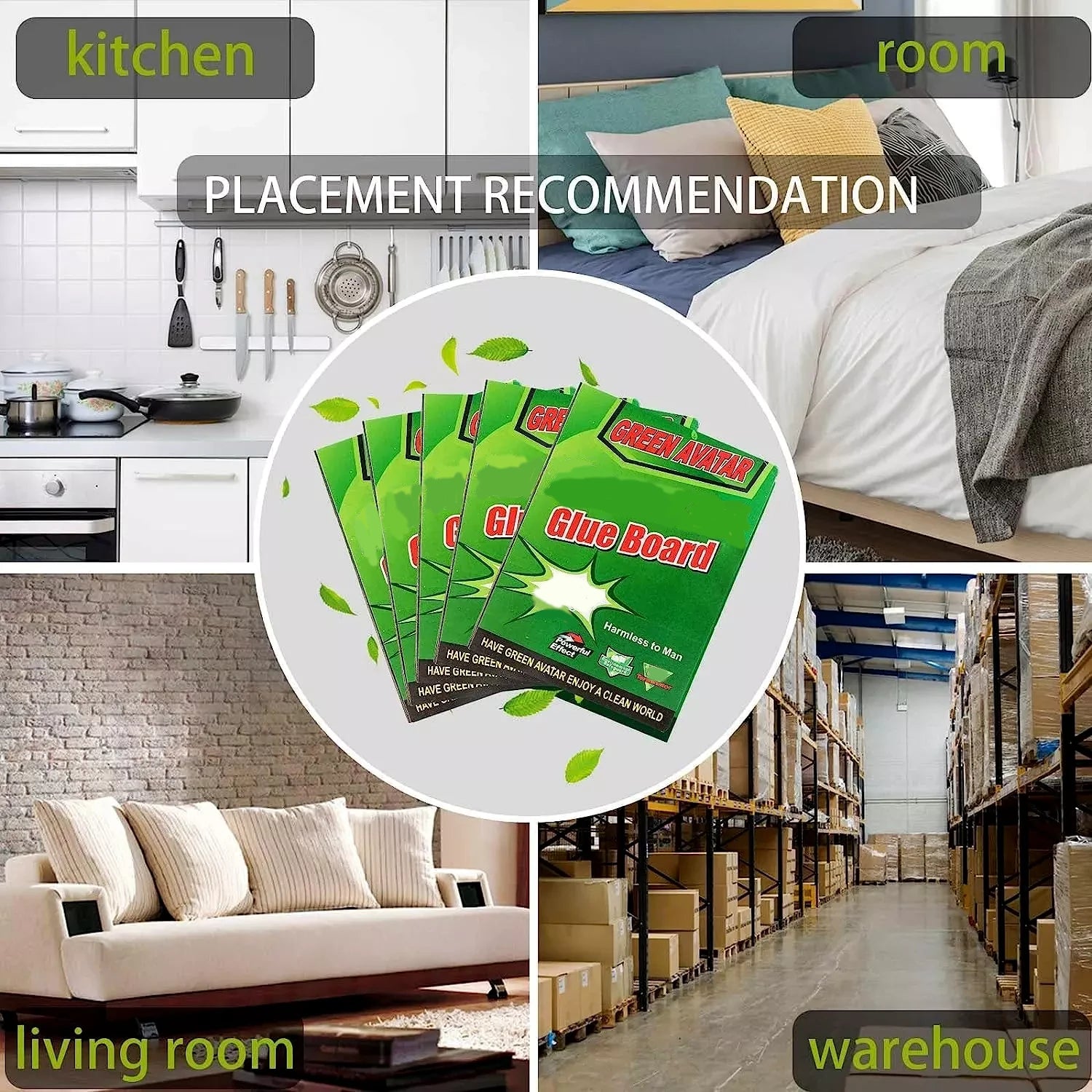 Non-Toxic Super Sticky Glue Traps for Mice, Mouse, Rats & Insects