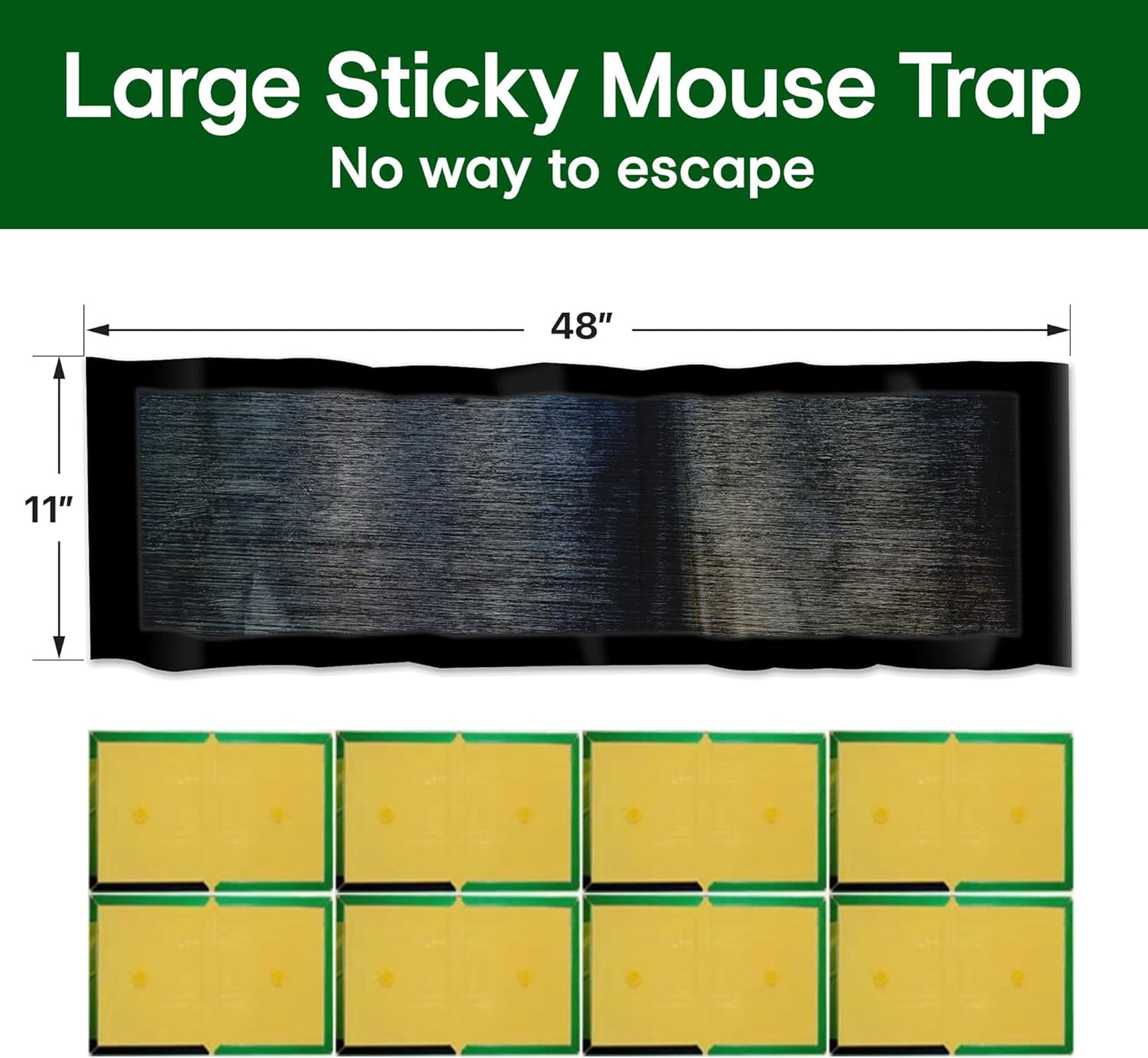 Large 47" *INDOOR* Glue Traps Non-Toxic Super Sticky for Mouse Mice Rats