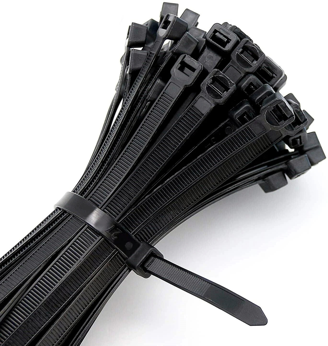 24" BLACK ZIP TIES 10–20 PACK Heavy Duty UV Resistant Nylon 66 Cable Wire UL