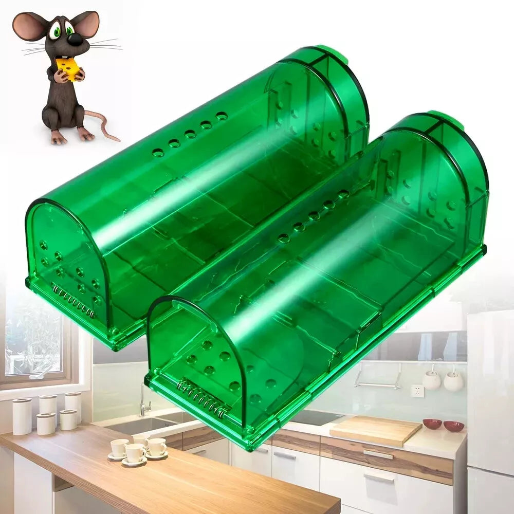 1, 2, 4, 6 Humane Mouse Traps Live Catch & Release No Kill Rat Mice Trap Reusable