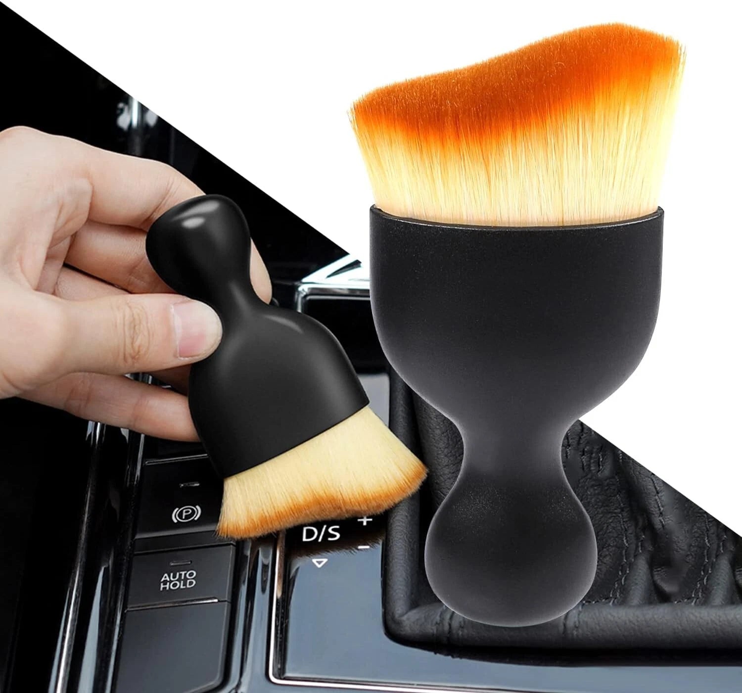 Auto-Car Interior Detail Dust Brush SOFT Bristles Dashboard Screen-Vent Cleaning