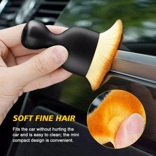 Auto-Car Interior Detail Dust Brush SOFT Bristles Dashboard Screen-Vent Cleaning