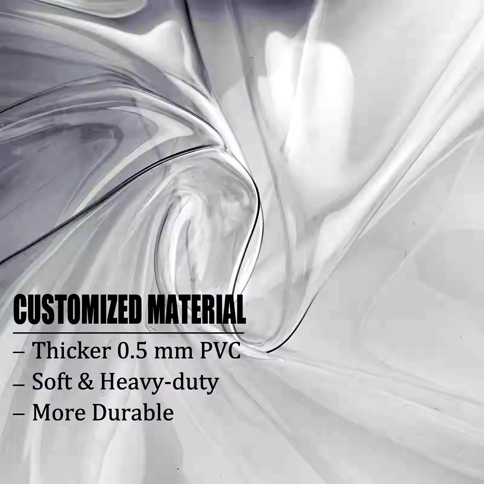 Large Heavy-Duty Clear Backpack – .5mm Transparent PVC See-Through Bag for School, Stadium, Travel, Books