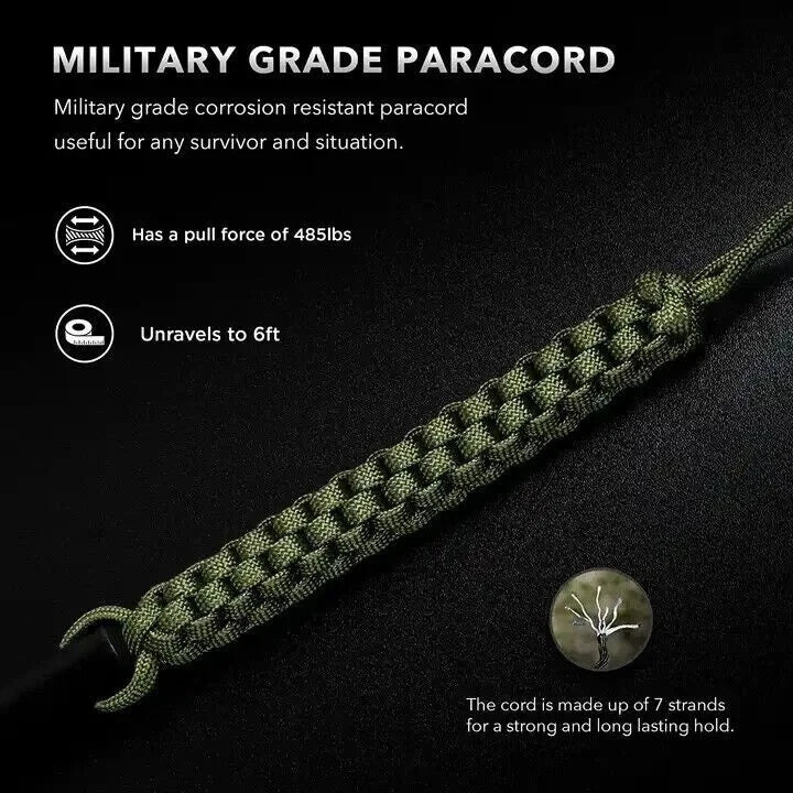 5 x 1/2" Ferro Rod Fire Starter Kit – Fatwood, Hemp Rope, Tin Can, Survival Gear