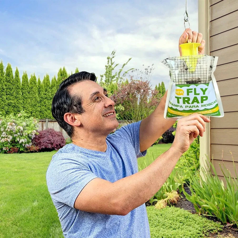 Outdoor Fly Traps Disposable Non Toxic Hanging Large Bag Catcher Killer