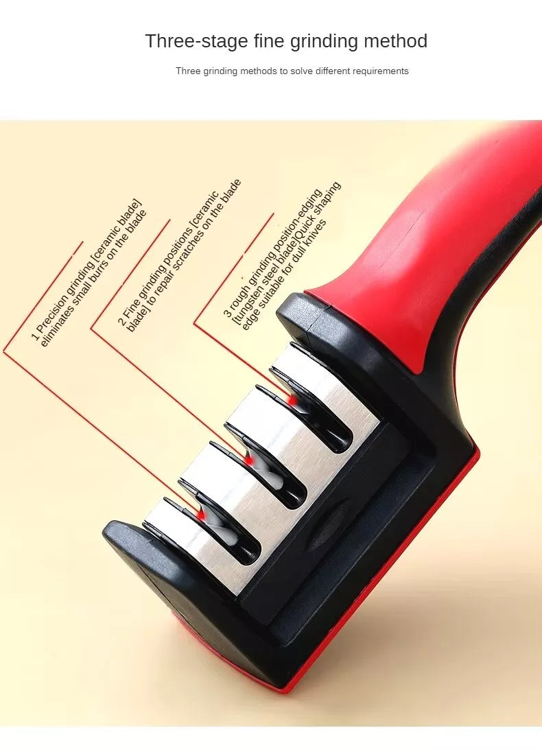 3 Stage Professional Kitchen Knife Blade Sharpener Tool Tungsten Diamond Ceramic