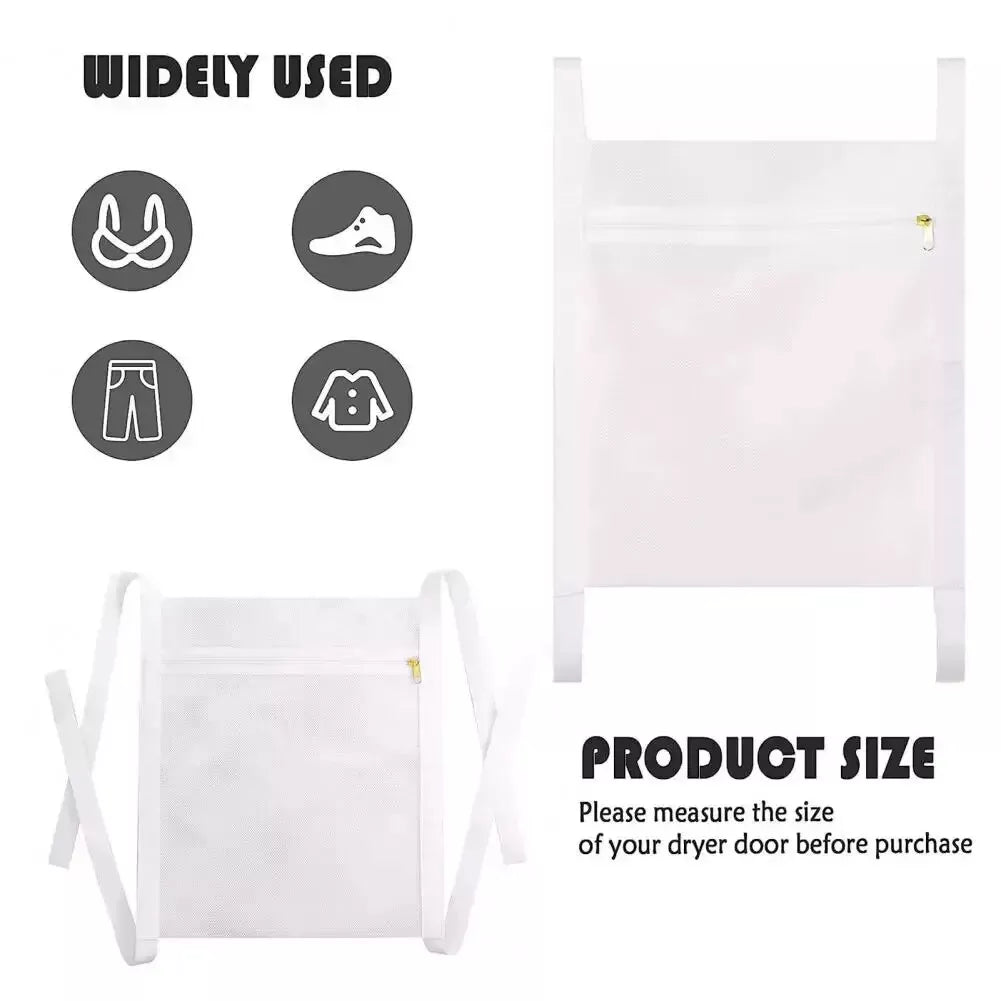 Large Laundry Mesh Sneaker Shoe-Delicates Wash & Dry Zip Bag, Adjustable Straps