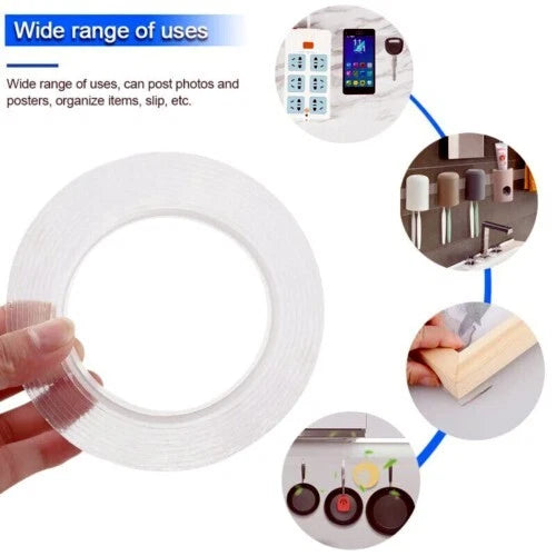 ALIEN NANO TAPE – Double Sided Removable Mounting Adhesive, Traceless, No Screws