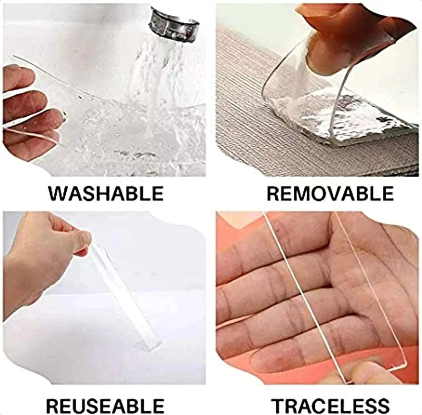 ALIEN NANO TAPE – Double Sided Removable Mounting Adhesive, Traceless, No Screws