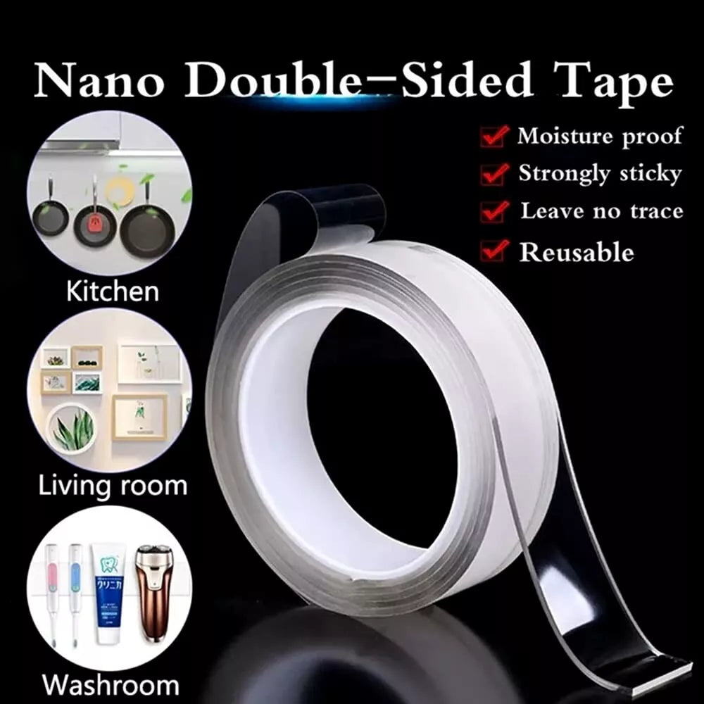 ALIEN NANO TAPE – Double Sided Removable Mounting Adhesive, Traceless, No Screws