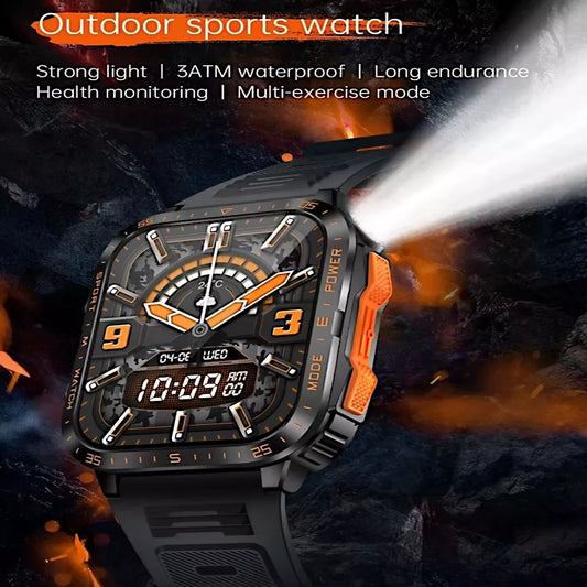 FITNESS SMARTWATCH 1.96" 430mAh 3ATM Waterproof Bluetooth AI, for SAMSUNG/iPHONE