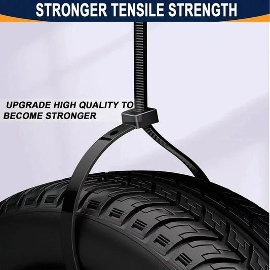 24" BLACK ZIP TIES 10–20 PACK Heavy Duty UV Resistant Nylon 66 Cable Wire UL