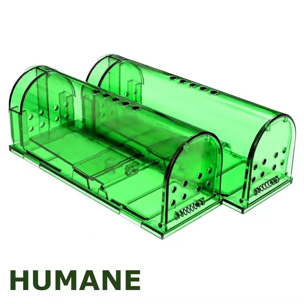 1, 2, 4, 6 Humane Mouse Traps Live Catch & Release No Kill Rat Mice Trap Reusable