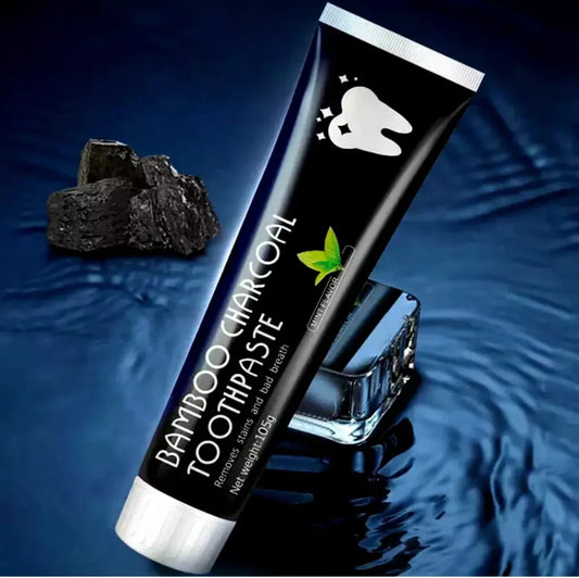 FLUORIDE FREE Natural Bamboo Charcoal Mint Toothpaste Teeth Whitening Oral Care